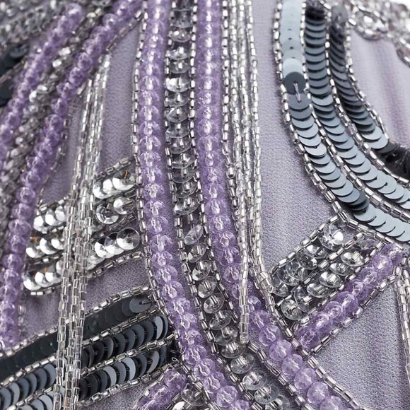 Gray Spaghetti Strap Maxi Gown for Wedding Guests - Picture 6 of 6